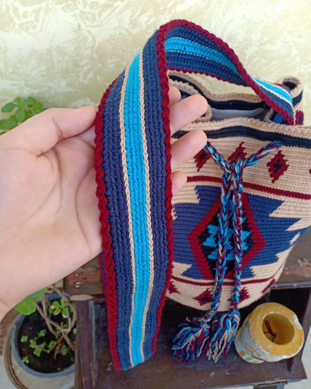 Tapestry Crossbody Bag