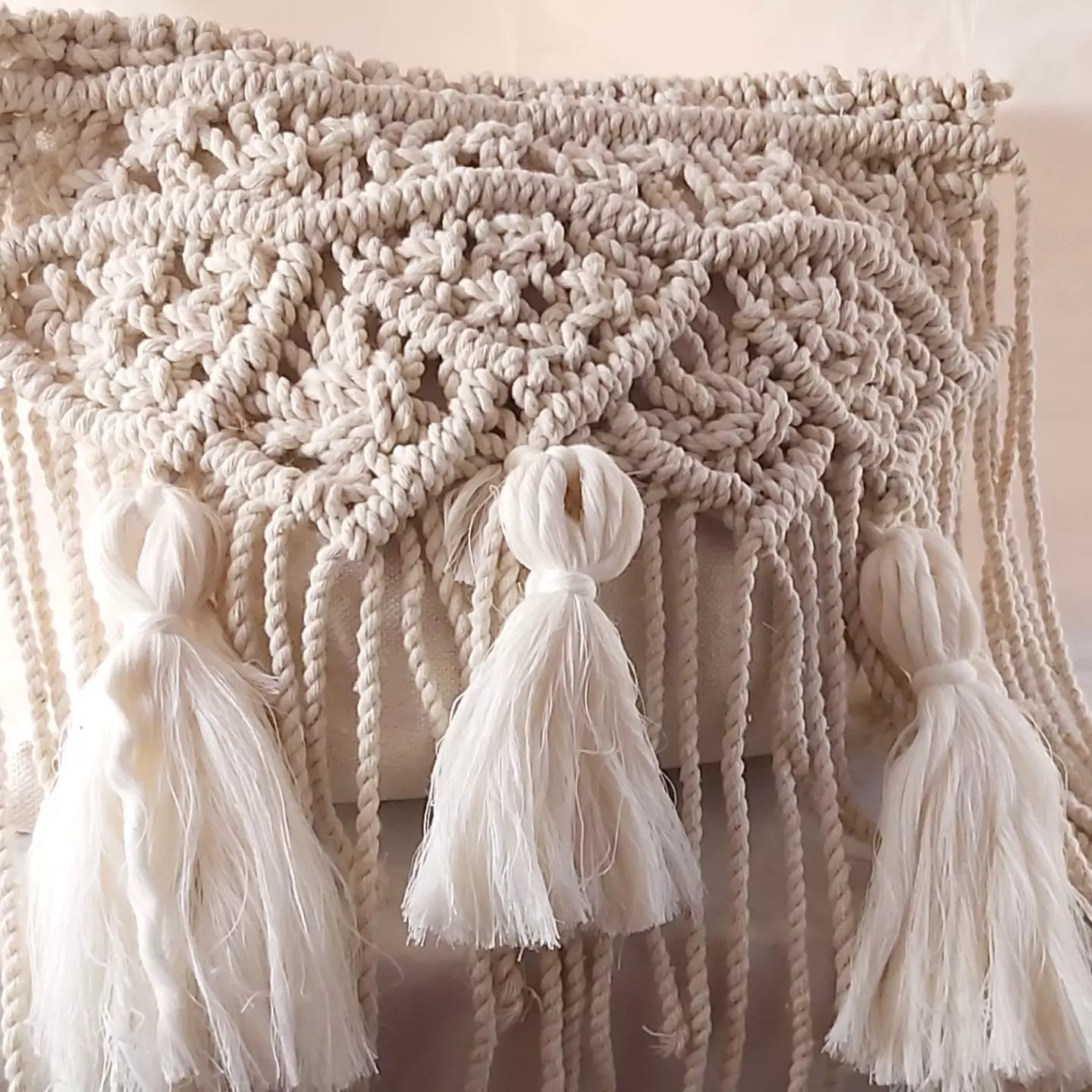 Macrame cushion