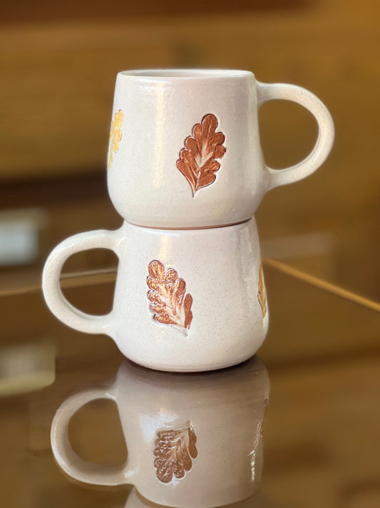 Autumn Leafs Pottery Mug