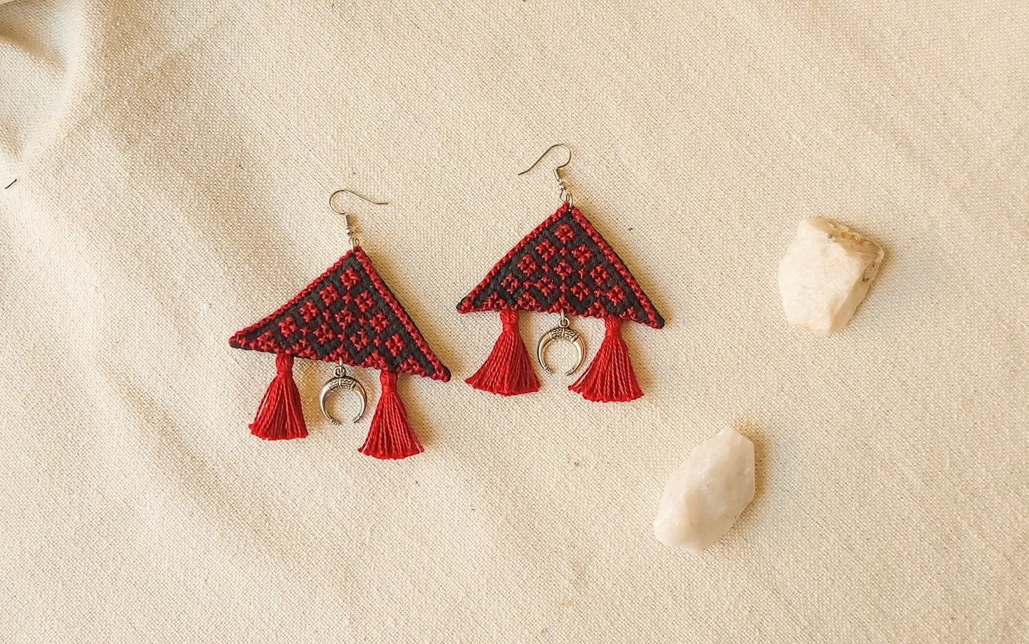 Earrings Inspired By Sinai Embroidery