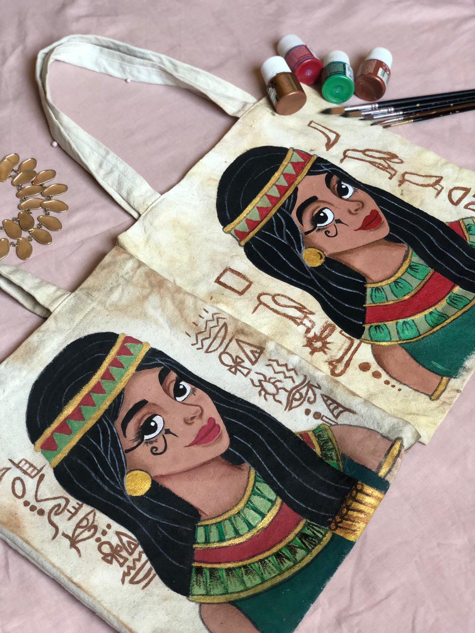 Pharaonic Girl Tote Bag