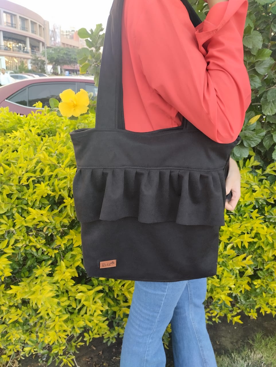 Handmade Black Handbag