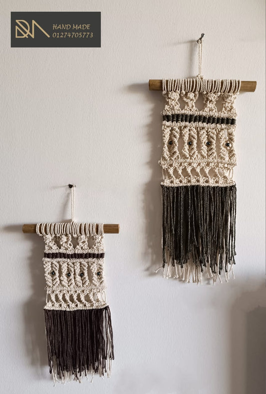 Two Macrame Wall Hanging