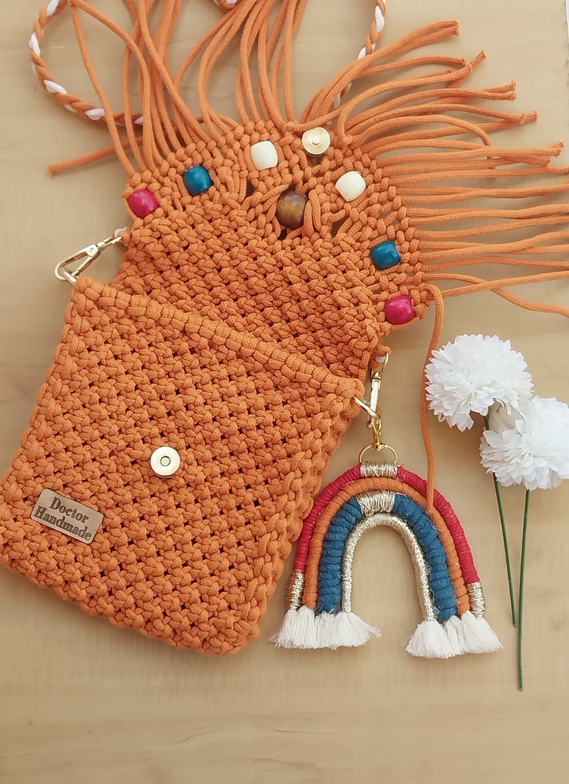 Macrame Cross Bag