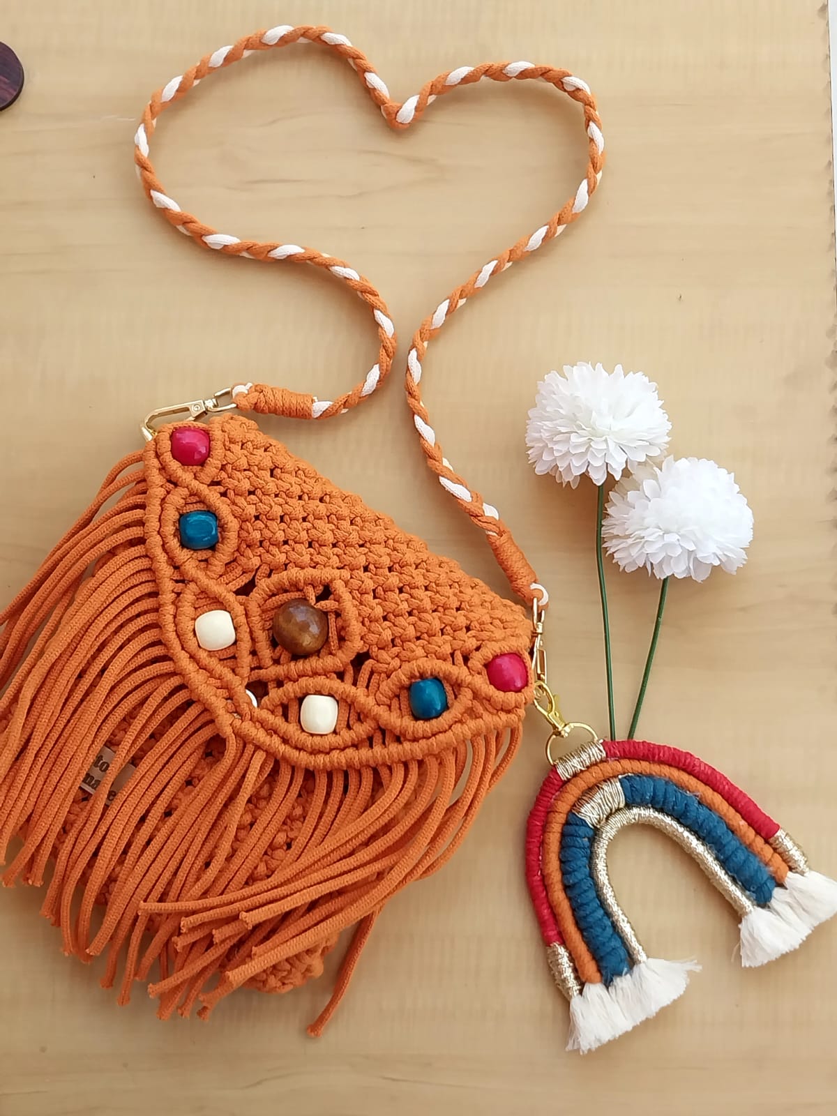 Macrame Cross Bag