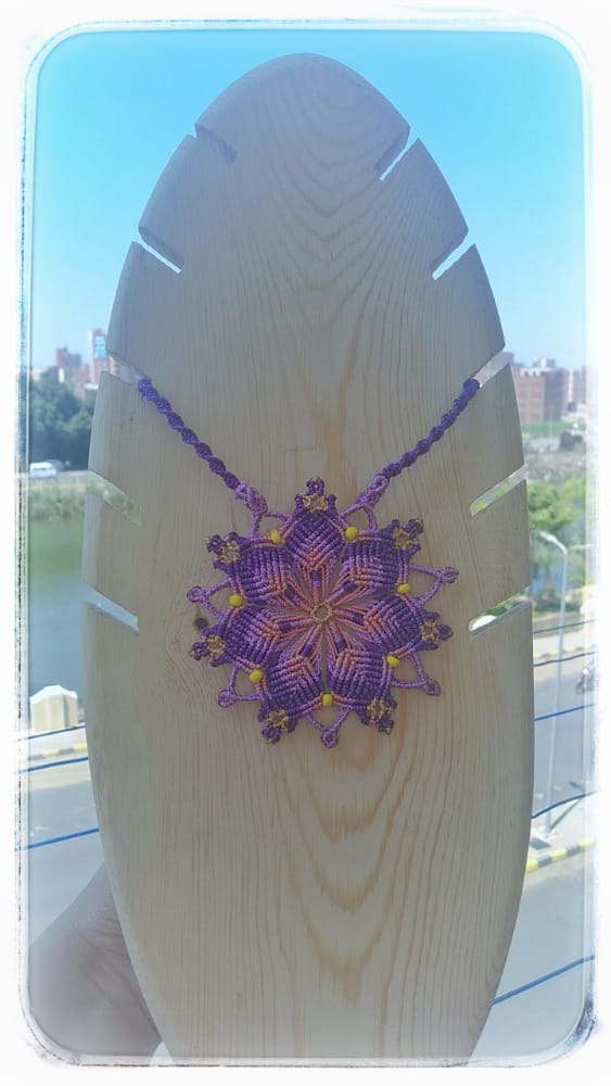 Macrame Mandala Necklace