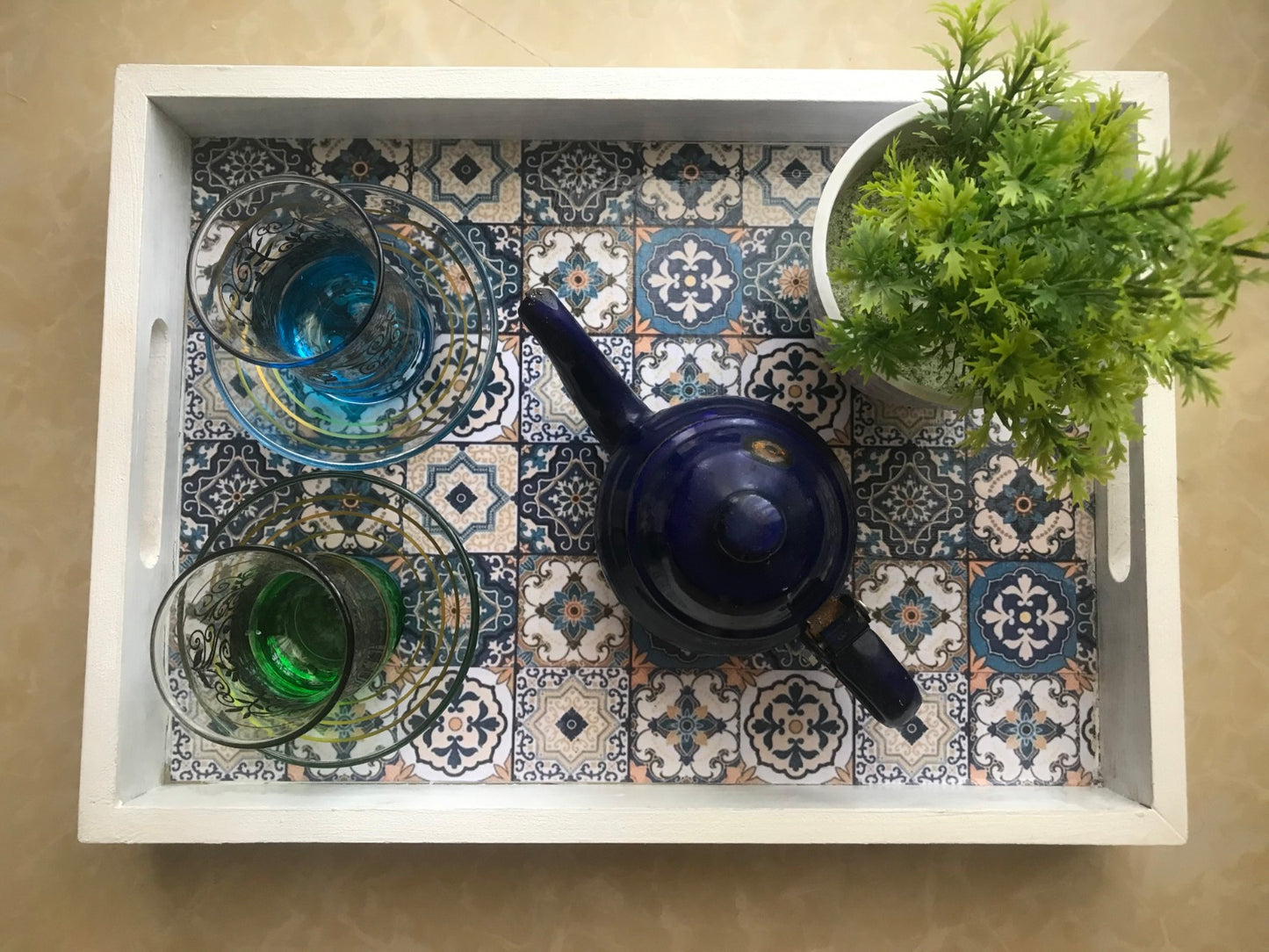 Moroccan Tiles Tray