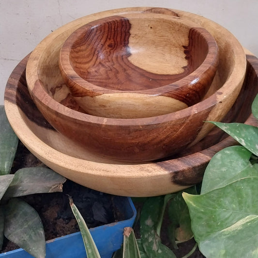 Wooden Plates Full Set