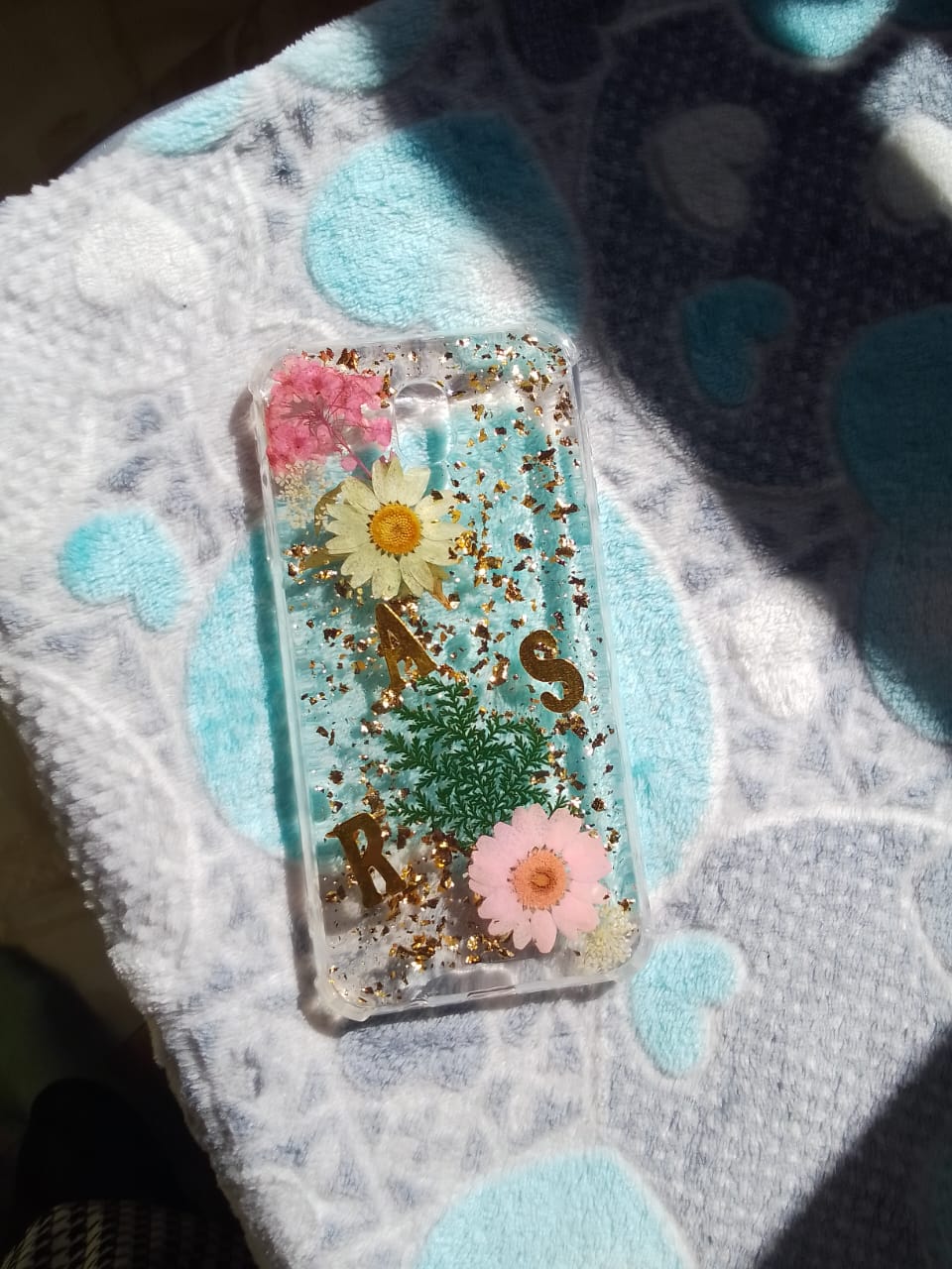 Mobile Case Resin Epoxy With Natural Roses