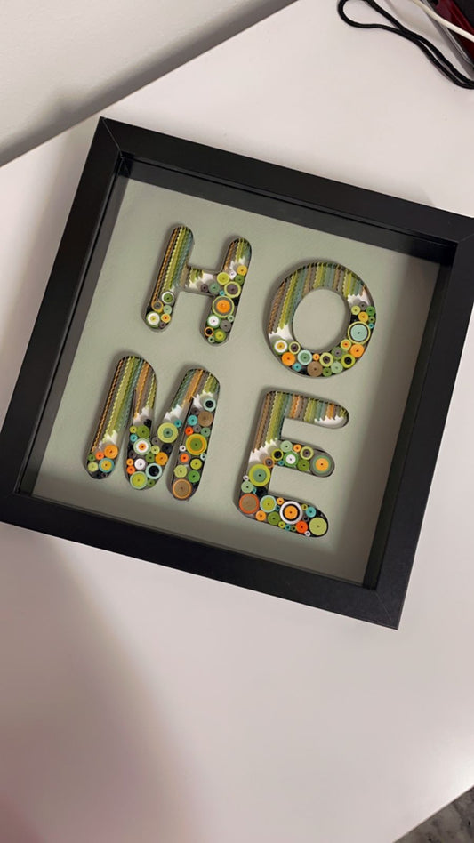 Quilling Paper Frame, Home