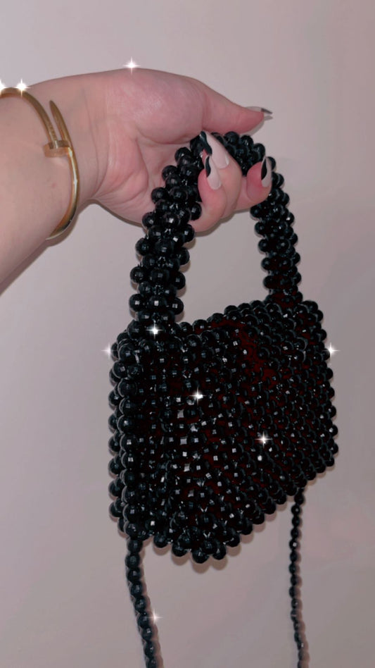 Black Pearls Handbag