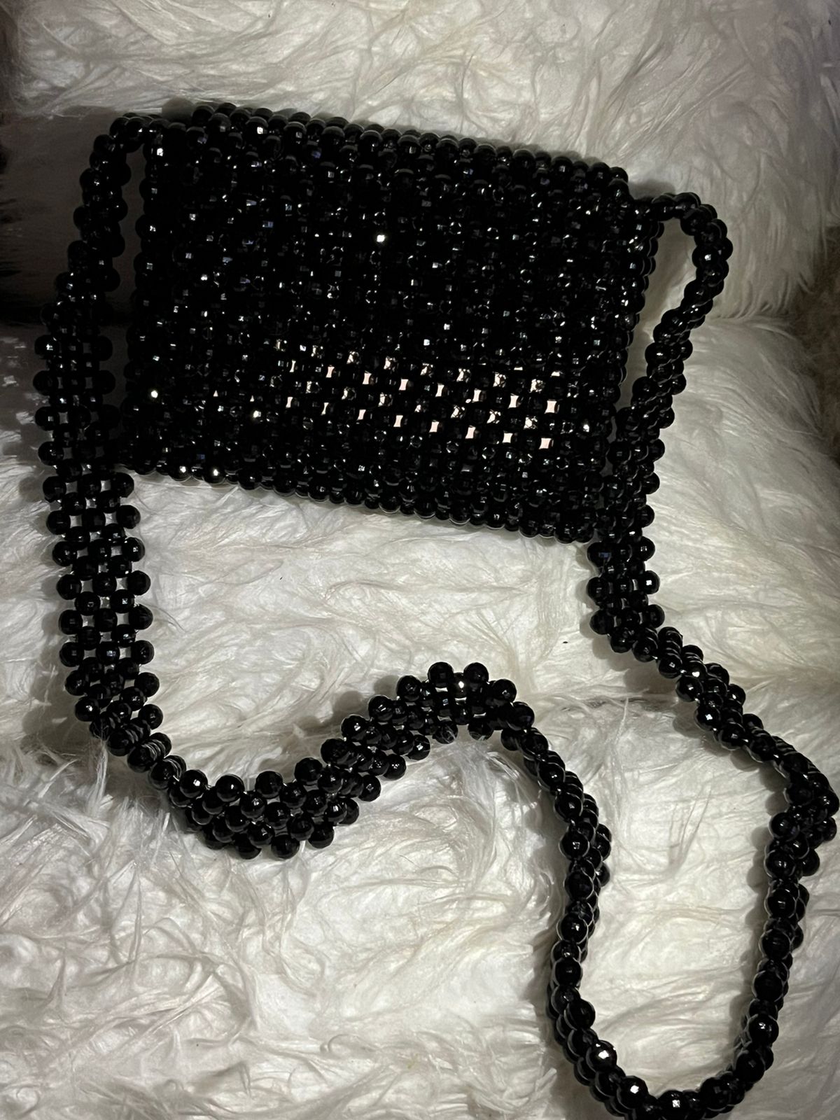 Black Pearls Handbag