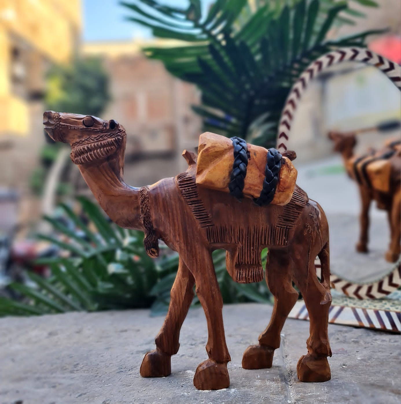 Wooden Travel Camel