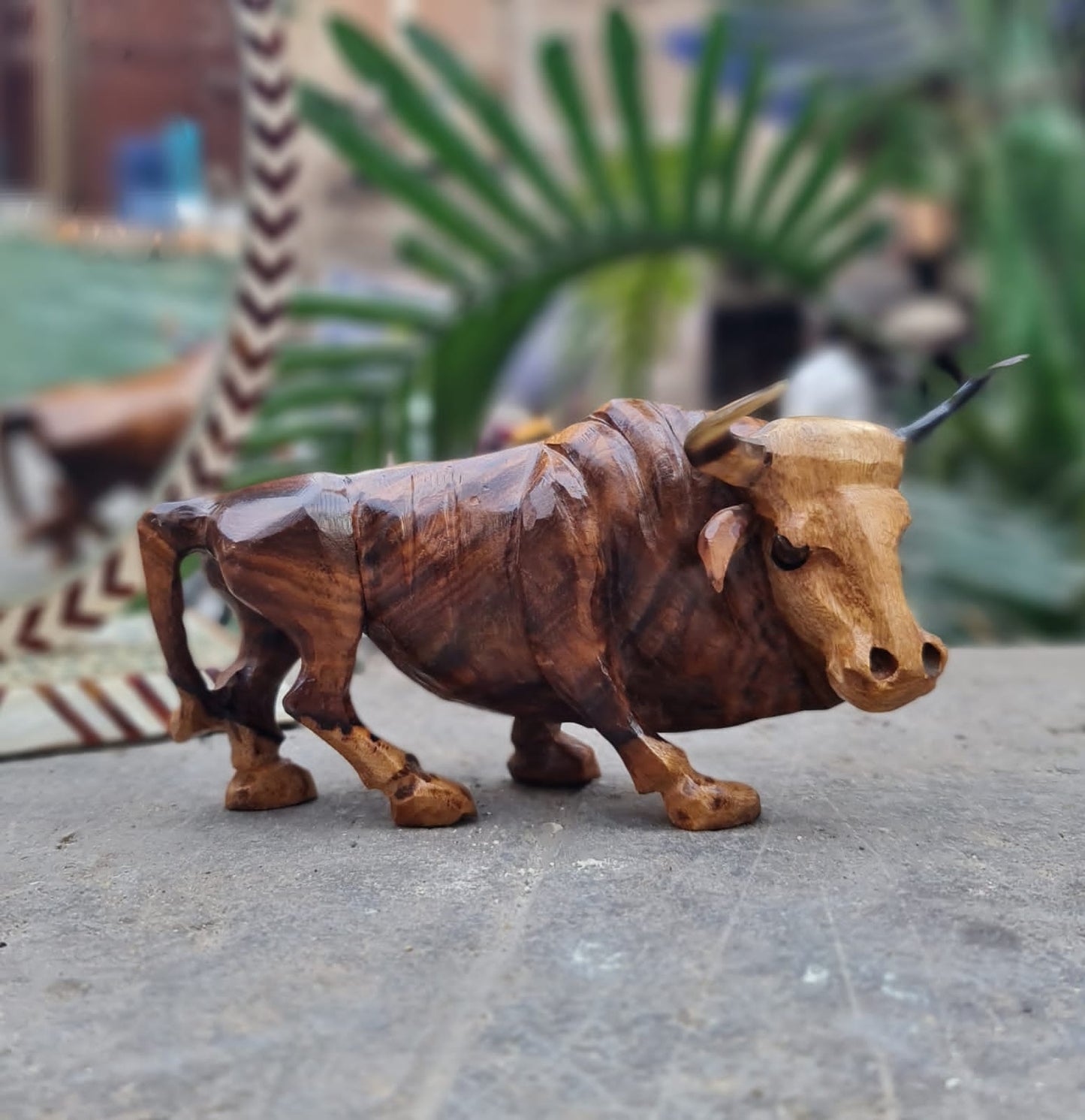 Wooden Raging Bull