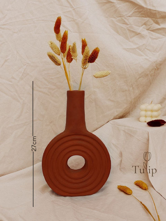 Ceramic Vase Circle Shaped
